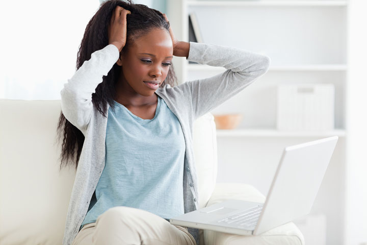 African American College student discovers she is a victim of a financial aid scam