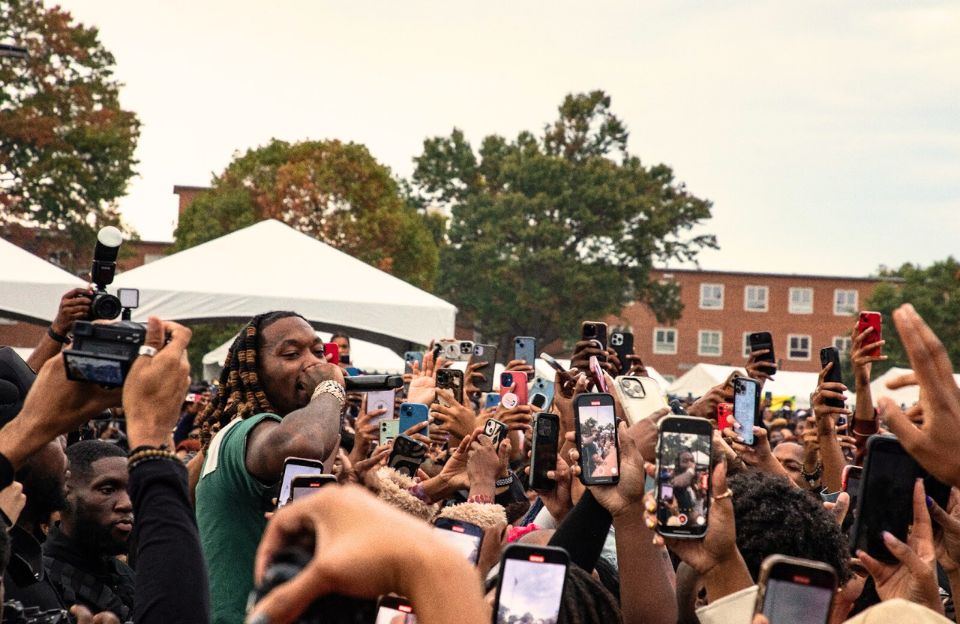 Offset in the crowd Howard Yardfest 2023