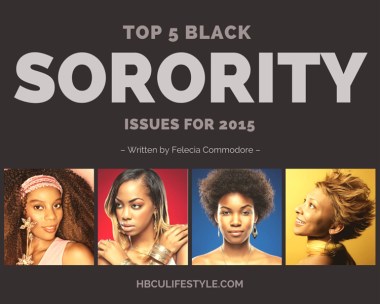 The top five issues that Black sororities will need to think about and address in 2015