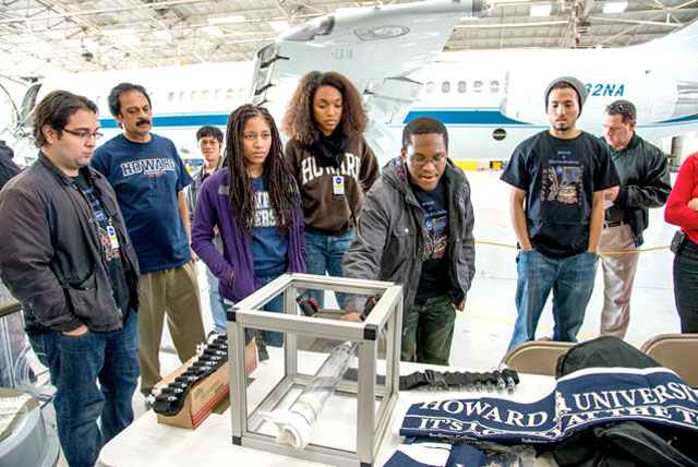 HBCU Engineering students, along with faculty mentors, from Howard University visited NASA Johnson Space Center's Ellington Field in Houston.