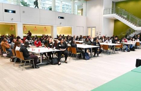 tudents from six HBCUs attending HBCU Day at Fidelity Investments' North Carolina Regional Center, engaging in panels, tours, and career discussions.
